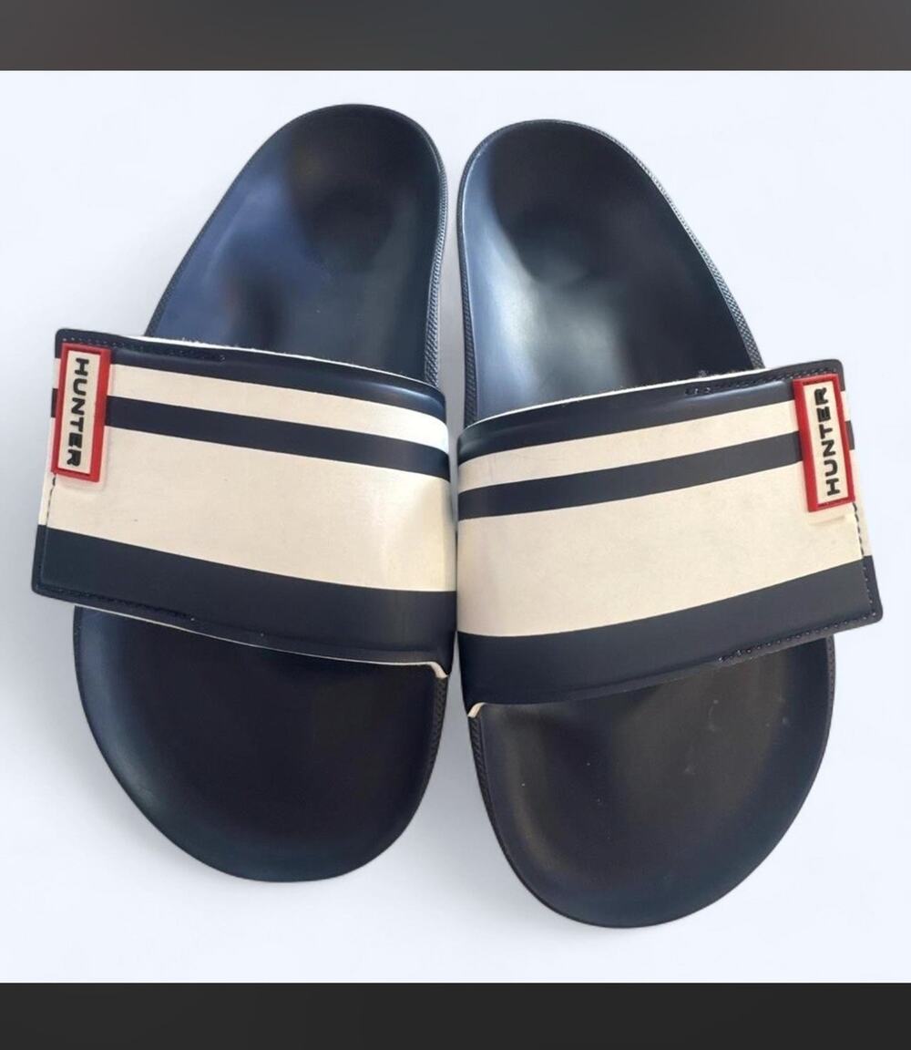 Hunter Slides Men’s Size 8 Fisherman Dark Nautical Grandpacore Made In Italy